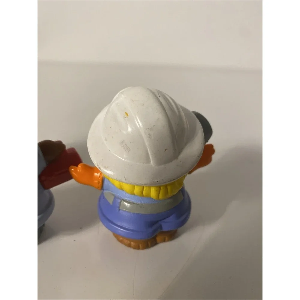 Fisher Price Little People Lot Of 3 Construction Worker Figures- Hard Hat